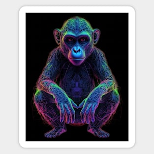 Cybernetic Monkey Business Magnet